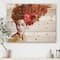 Designart - Portrait of Young Afro American Woman II - Modern Print on Natural Pine Wood